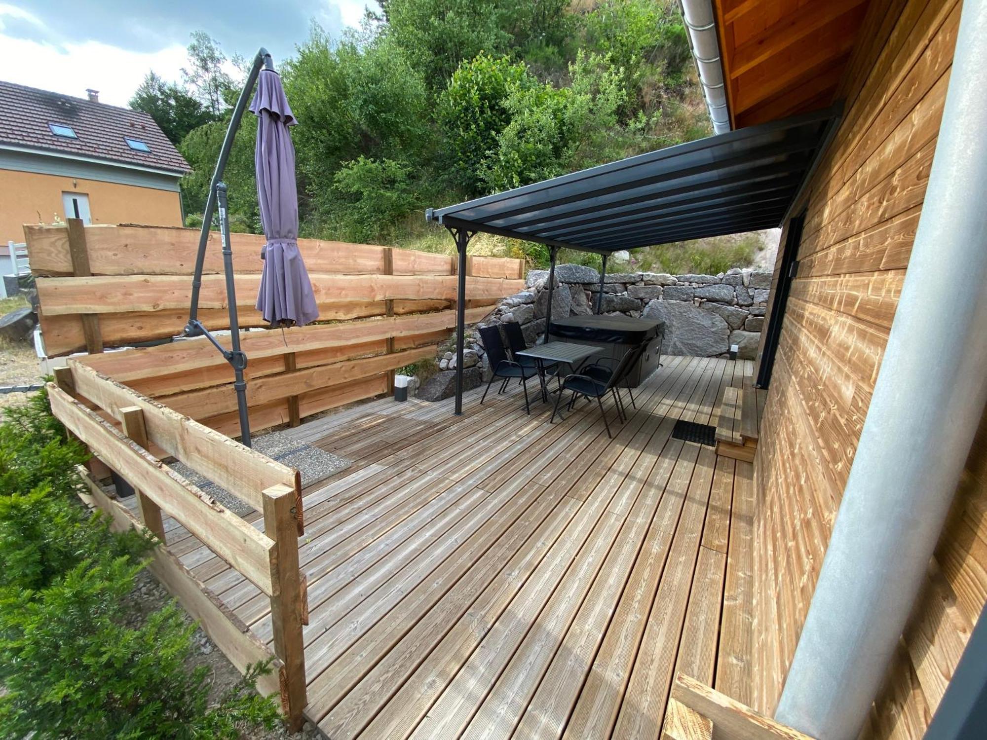 Les Chalets Des Capucines & Jacuzzi Privatif Rochesson Bagian luar foto